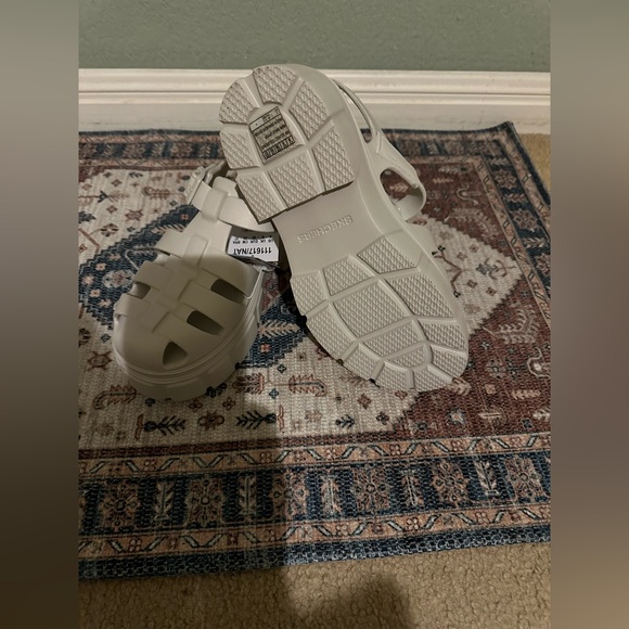 Skechers Womens Platform Wedge Sandals Chunky Block Heeled Adjustable Buckle.sz8 - Picture 5 of 8